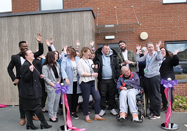 Community comes together as Darren and Adam cut the ribbon at Linnet Mews!