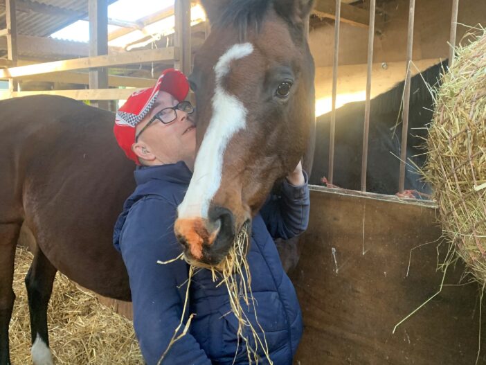 James’ passion for his riding school horse Bailey!