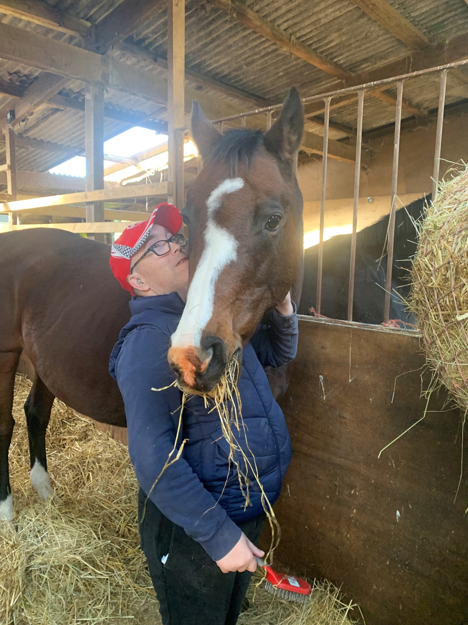 James’ passion for his riding school horse Bailey!